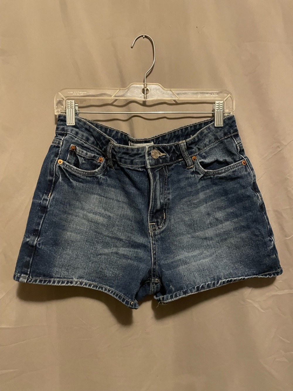 Bluenotes Dark Blue High-Rise Denim Shorts